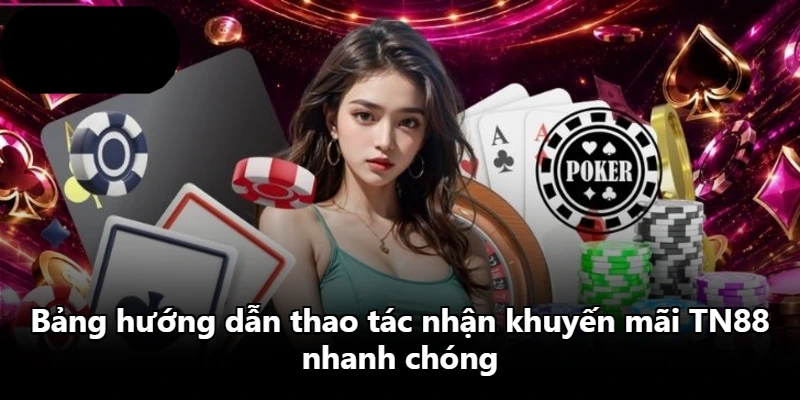 Bảng hướng dẫn thao tác nhận khuyến mãi TN88 nhanh chóng Bảng hướng dẫn thao tác nhận khuyến mãi TN88 nhanh chóng