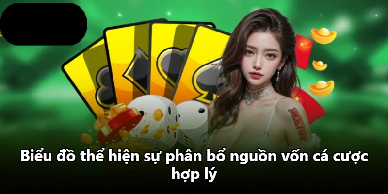 Biểu đồ thể hiện sự phân bổ nguồn vốn cá cược hợp lý
