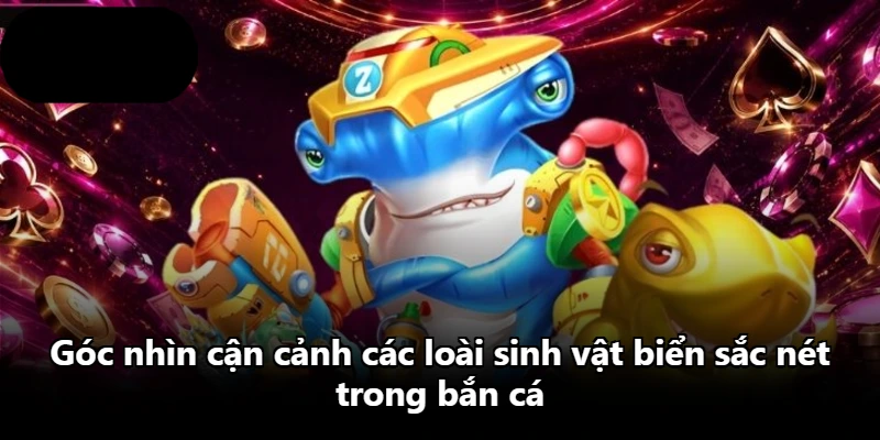 Góc nhìn cận cảnh các loài sinh vật biển sắc nét trong bắn cá Góc nhìn cận cảnh các loài sinh vật biển sắc nét trong bắn cá